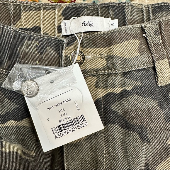 Adika Camo Cargo Pants Streetwear Utility Pockets Relaxed Fit size Small - Picture 5 of 7